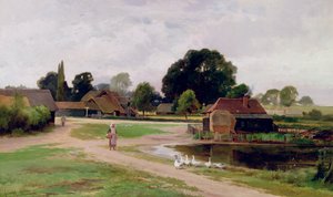 Tussen Church End en Flitwick, Bedfordshire door Leopold Rivers